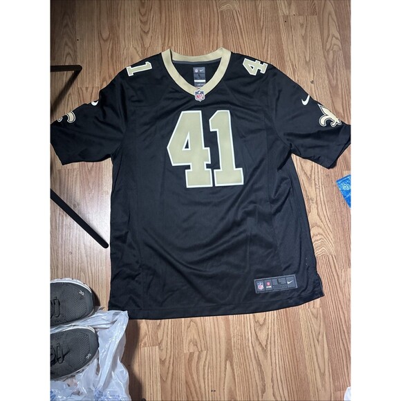 Alvin Kamara Men’s Jersey NFL On Field Authentic Size Large Black - Picture 1 of 7